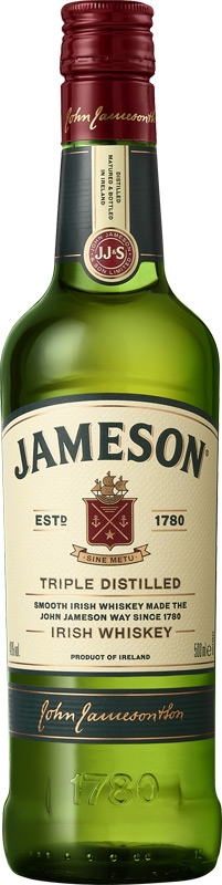 Jameson Irish Whiskey 40% 500ml