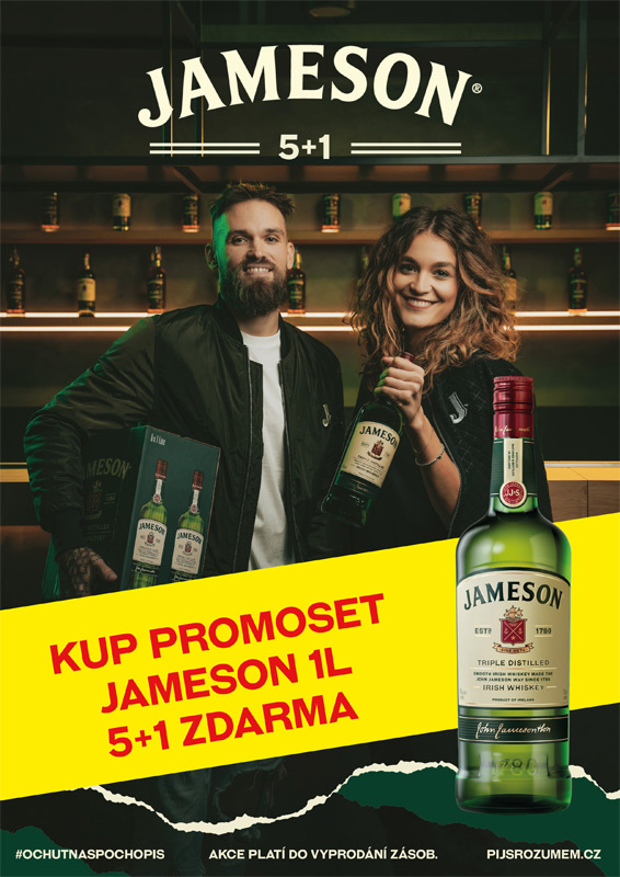 Jameson Irish Whiskey 40% 6x1l