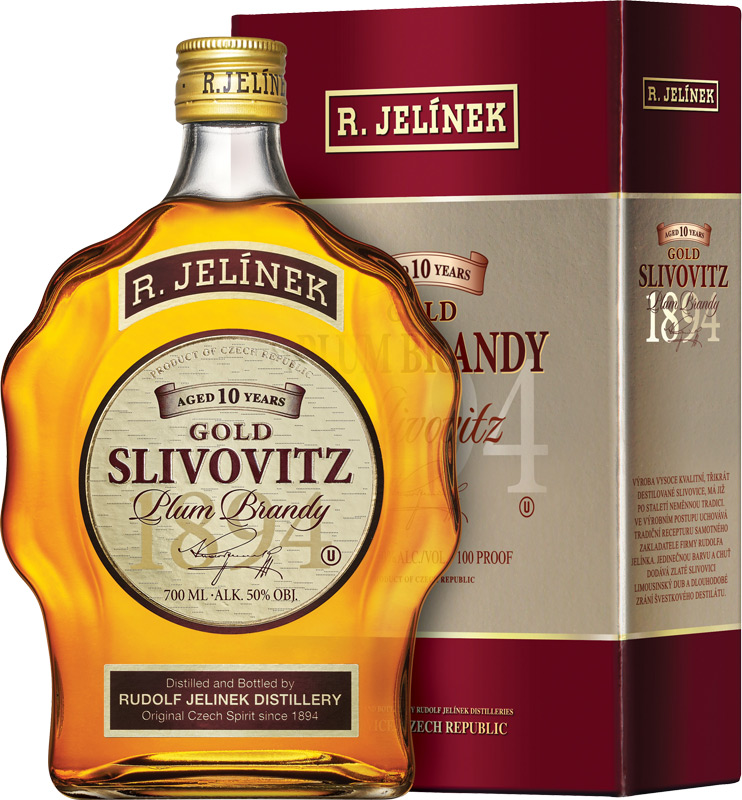 R.Jelínek Slivovitz Kosher Gold 50% 700ml