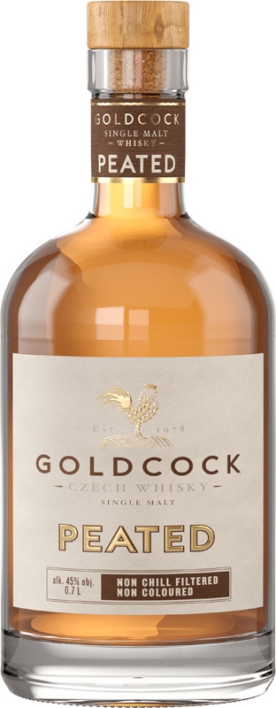 Gold Cock Malt Peated Whisky 45% 700ml
