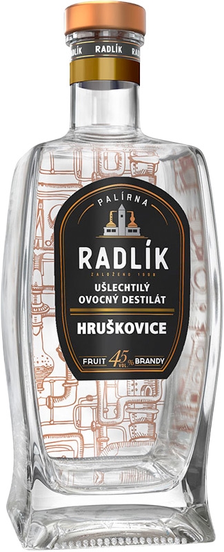 Palírna Radlík Hruškovice Clappova 45% 500ml