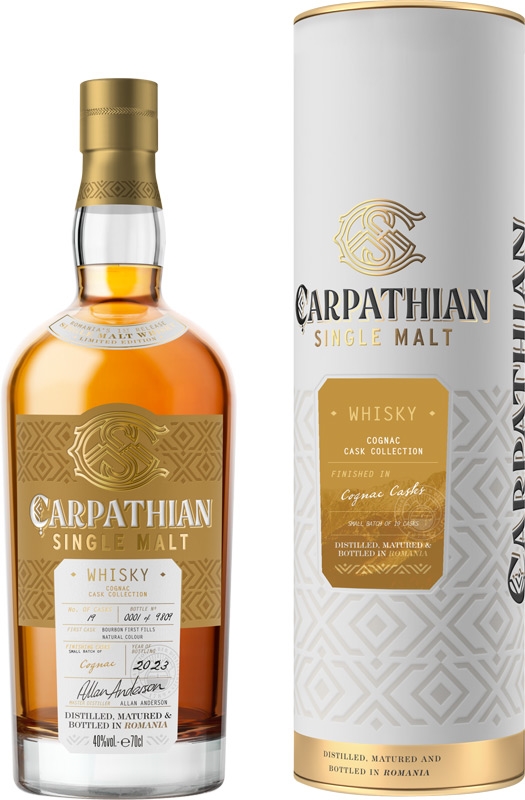 Carpathian Cognac Cask Single Malt Whisky 40% 700ml GB