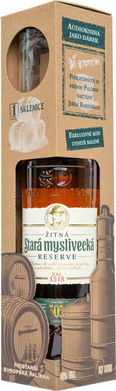Stará Myslivecká Reserve 4YO 40% 700ml+sklo