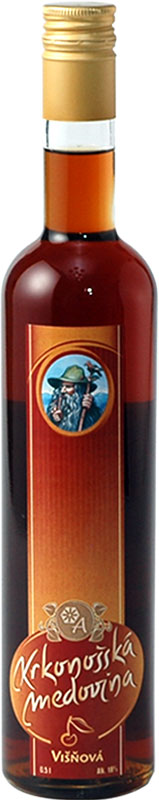 Krkonošská Medovina Višeň 18% 500ml