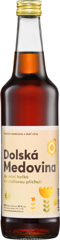 Dolská Medovina Hořká Mandlová 18% 500ml