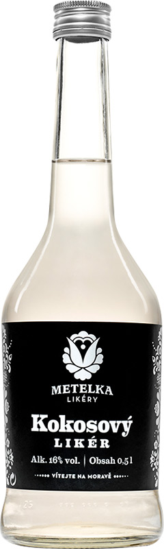 Metelka Kokosový Likér 16% 500ml