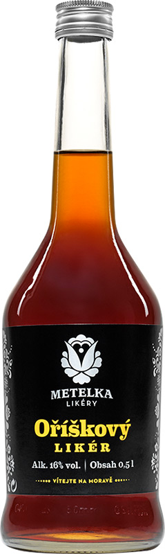 Metelka Oříškový Likér 16% 500ml