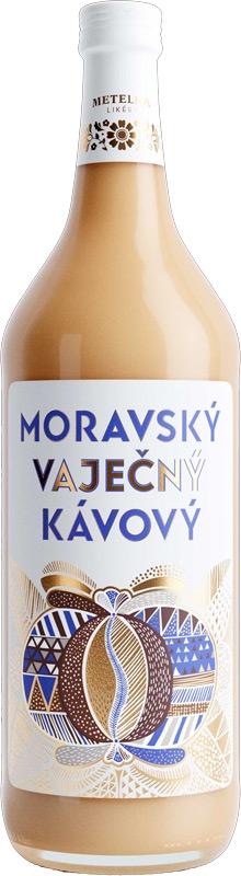 Metelka Moravský Vaječný Kávový 14% 1l