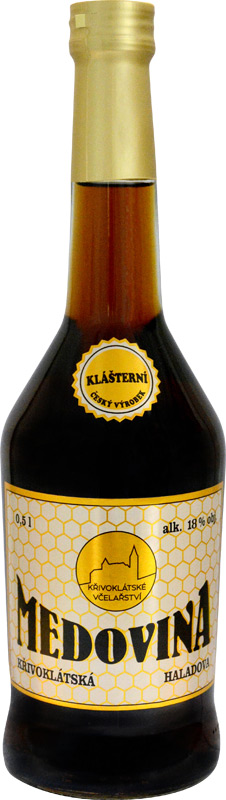 Křivoklátská Medovina Klášterní 18% 500ml
