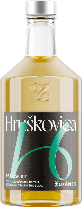 Žufánek Hruškovica z dubového sudu 40% 500ml