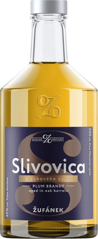 Žufánek Slivovica z dubového sudu 45% 500ml