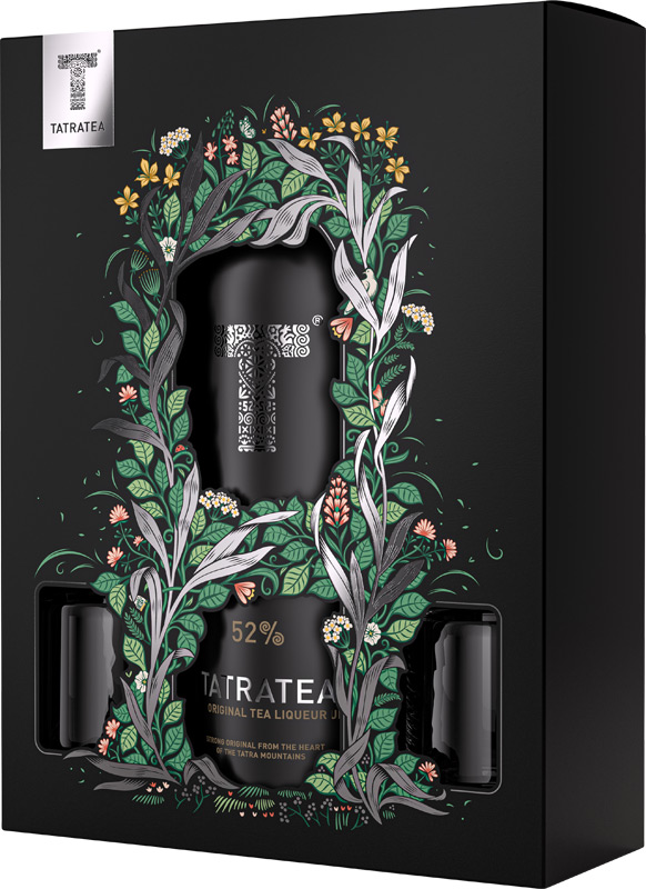 Tatratea Original 52% 700ml + 2x sklo