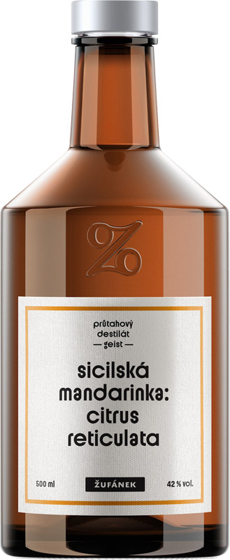 Žufánek Sicilská mandarinka 42% 500ml