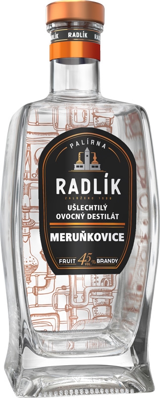 Palírna Radlík Meruňkovice 45% 500ml