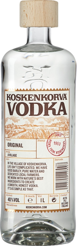 Koskenkorva Vodka 40% 1l