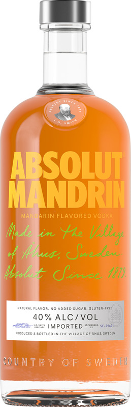 Absolut Mandrin Vodka 40% 1l