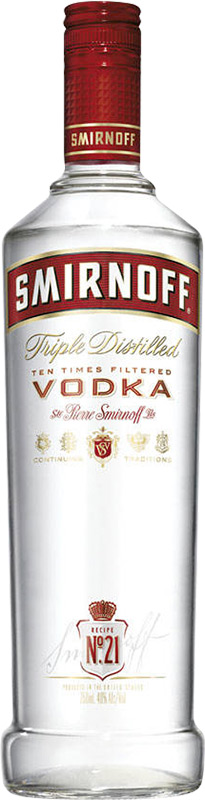 Smirnoff Red Vodka 37,5% 1l