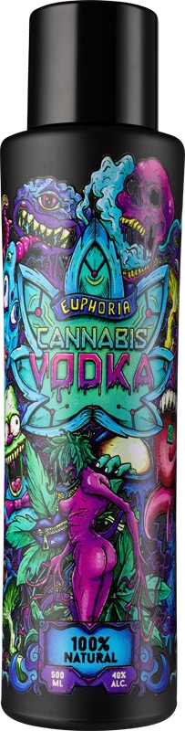 Euphoria Cannabis Vodka 40% 500ml