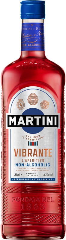 Martini Vibrante nealkoholický aperitiv 750ml