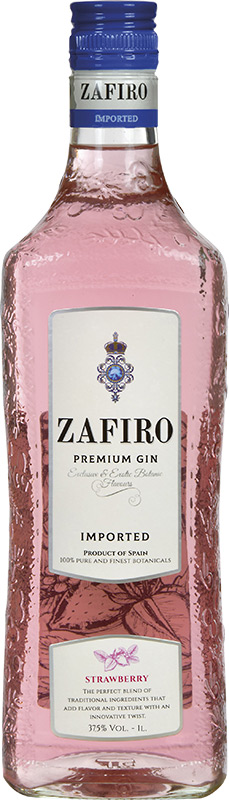 Zafiro Premium Strawberry Dry Gin 37,5% 1l