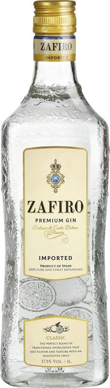 Zafiro Premium Classic Gin 37,5% 1l