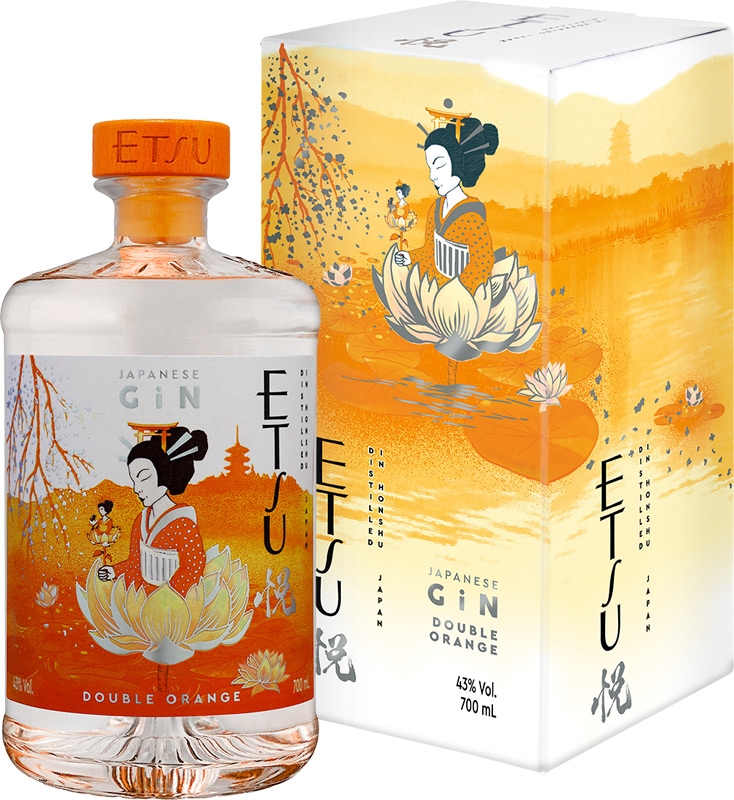 Etsu Double Orange Japanese Gin 43% 700ml GB