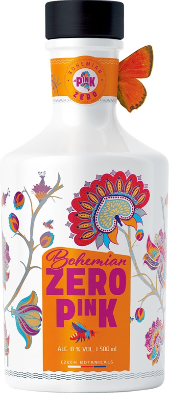 Bohemian Zero Pink nealkoholický destilát 500ml
