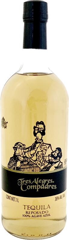 Tres Alegres Compadres Reposado Tequila 38% 1l