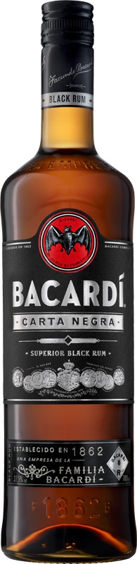 Bacardi Carta Negra Superior Black Rum 37,5% 700ml