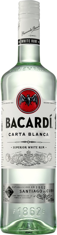 Bacardi Carta Blanca Rum 37,5% 700ml