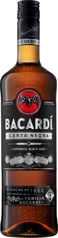 Bacardi Carta Negra Superior Black Rum 37,5% 1l
