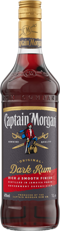Captain Morgan Dark Rum 40% 1l