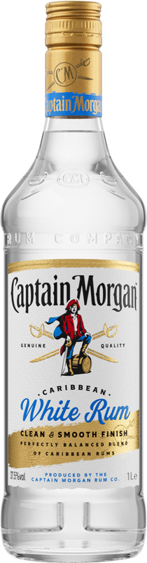 Captain Morgan White Rum 37,5% 1l