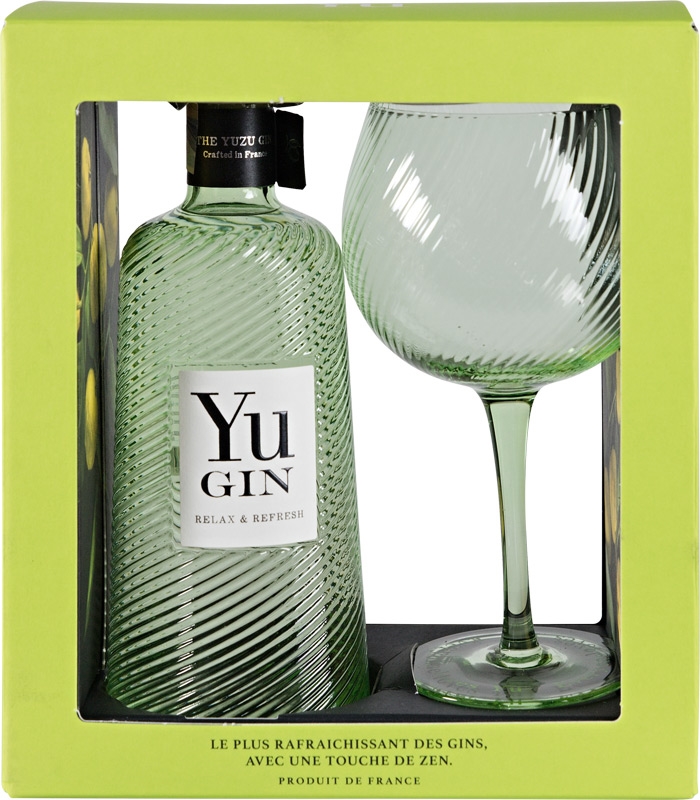 YU Gin 43% 700ml + sklo