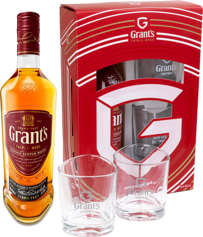 Grant's Family Reserve Whisky 40% 700ml + 2xsklo