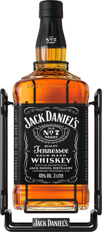 Jack Daniel's Tennessee Whiskey 40% 3l s kolébkou