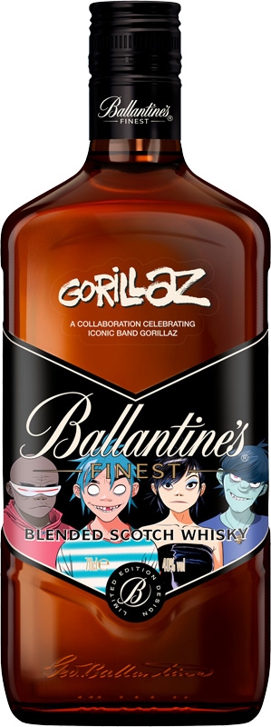 Ballantine's Finest Blended Scotch Whisky Gorillaz 40% 700ml