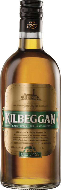 Kilbeggan Traditional Irish Whiskey 40% 1l