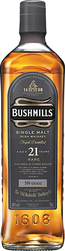 Bushmills Malt Single Malt Irish Whiskey 21YO 40% 700ml GB