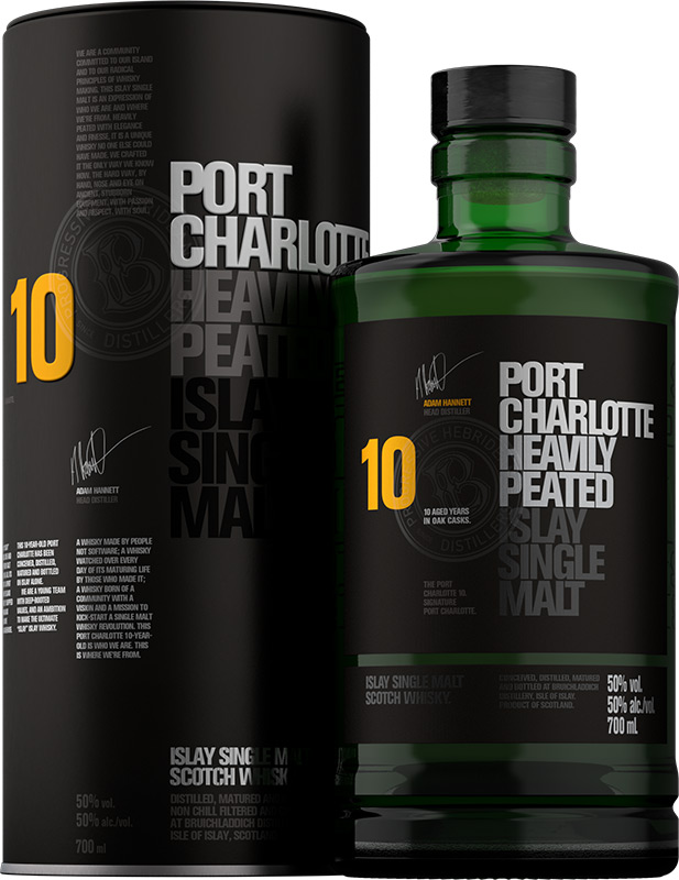 Bruichladdich Port Charlotte Single Malt Scotch Whisky 10YO 50% 700ml