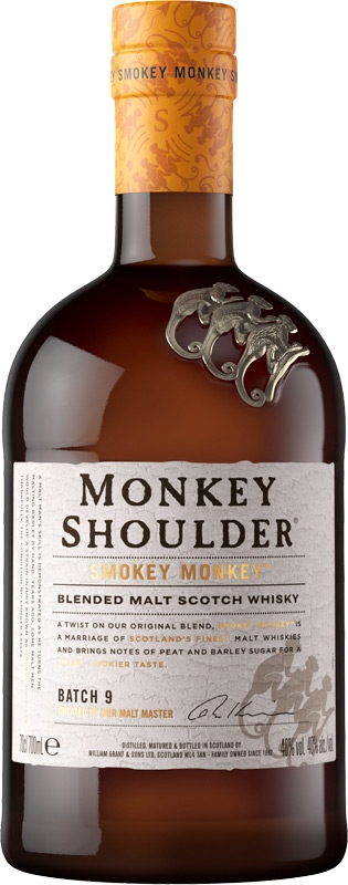 Malt Monkey Shoulder' Smokey Blended Malt Scotch Whisky 40% 700ml