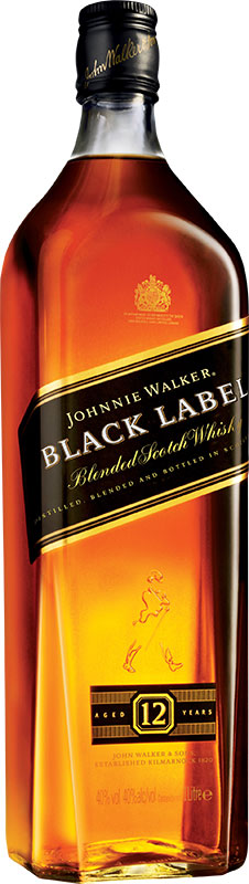 Johnnie Walker Black Label 12YO Scotch Whisky 40% 1l