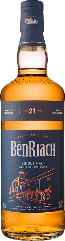 BenRiach Single Malt Scotch Whisky 21YO 46% 700ml