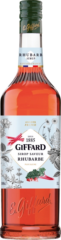 Giffard Sirup rhubarb/rebarbora 1l