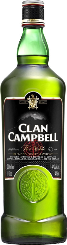 Clan Campbell Blended Scotch Whisky 40% 1l