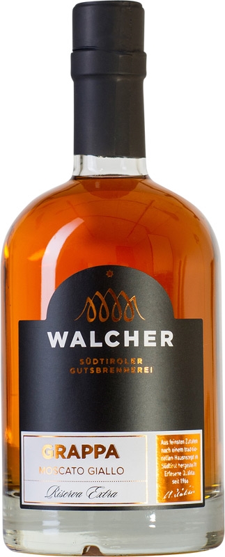 Walcher Grappa Moscato Giallo Riserva 40% 500ml