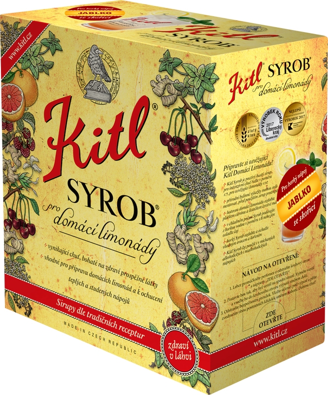 Kitl Syrob horký jablko+skořice 5l BiB