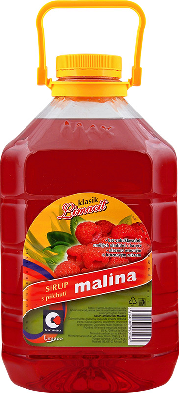 Limacit Klasik sirup s příchutí malina 3l