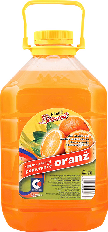 Limacit Klasik sirup s příchutí pomeranč 3l