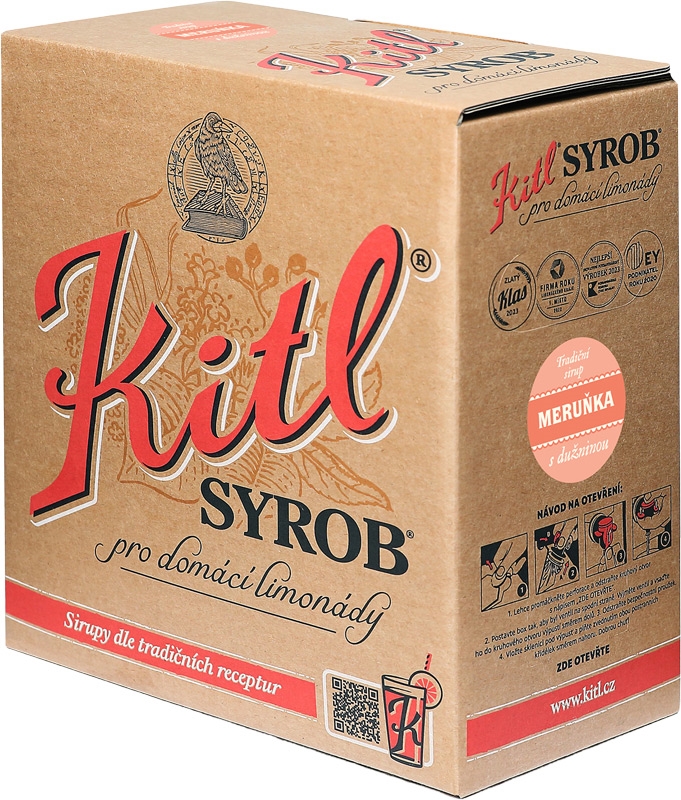 Kitl Syrob meruňka s dužninou 5l BiB